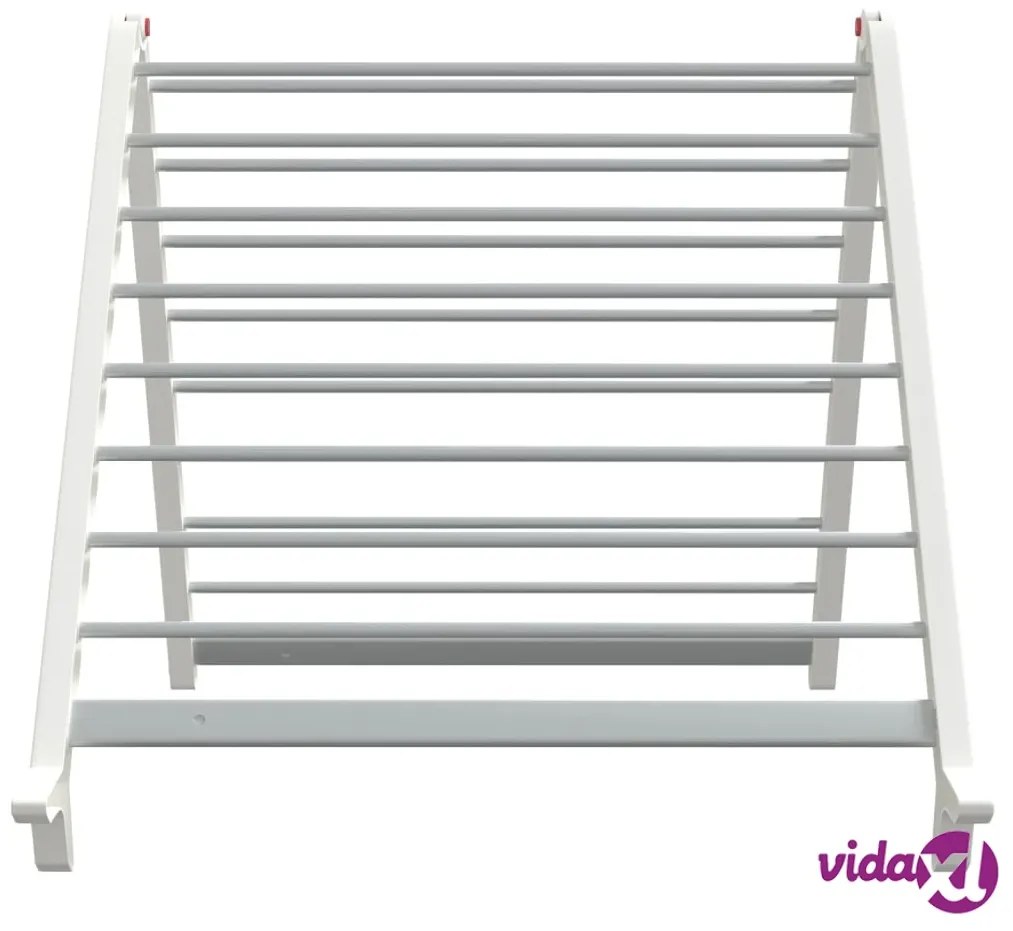 vidaXL Stendibiancheria Vasca da Bagno Estensibile 53-90 cm Alluminio