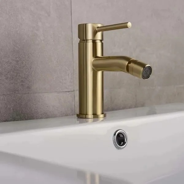 REA-B4702 - Miscelatore per bidet LUNGO 17 cm oro spazzolato