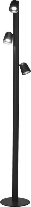 Lampione da giardino, Phily H 211 cm, antracite, IP44 INSPIRE