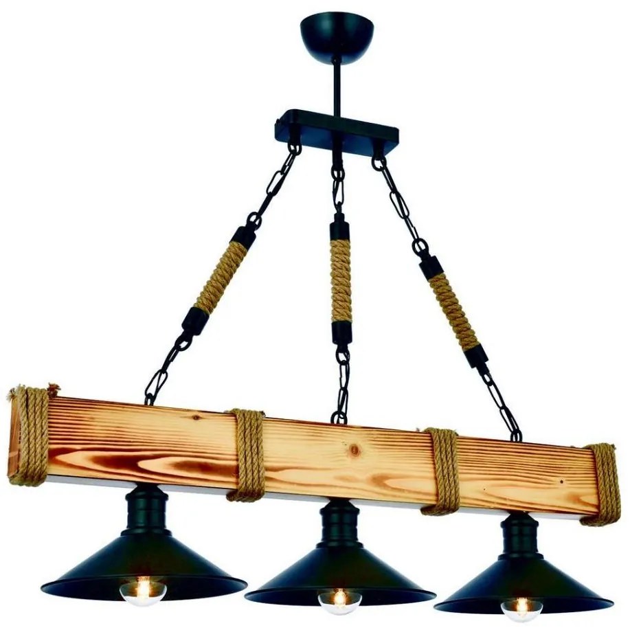 Lampadario a catena KUTUK 3xE27/60W/230V