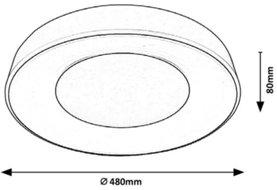 Rabalux - Plafoniera LED dimmerabile LED/38W/230V bianco + +TC 3000-6500K