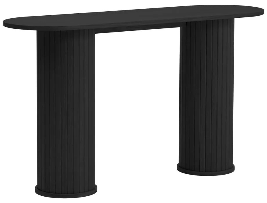 Tavolo consolle nero 40x130 cm Nola – Unique Furniture