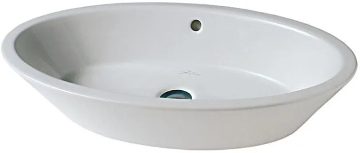 Hatria Happy Hour lavabo 70x40 cm ovale da appoggio bianco Y0M901