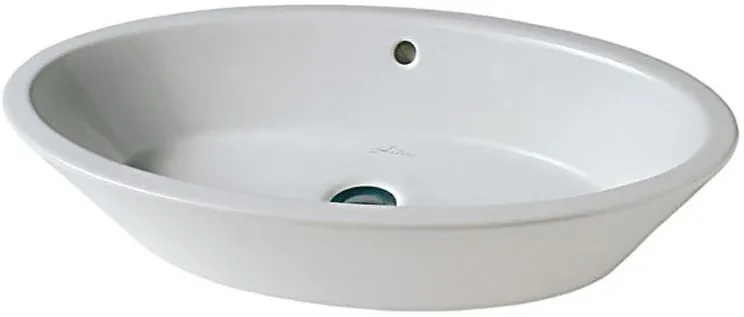 Hatria Happy Hour lavabo 70x40 cm ovale da appoggio bianco Y0M901