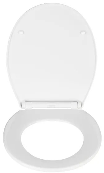WENKO 21901100-WC Sedile per WC KOS 44x37 cm bianco/argento