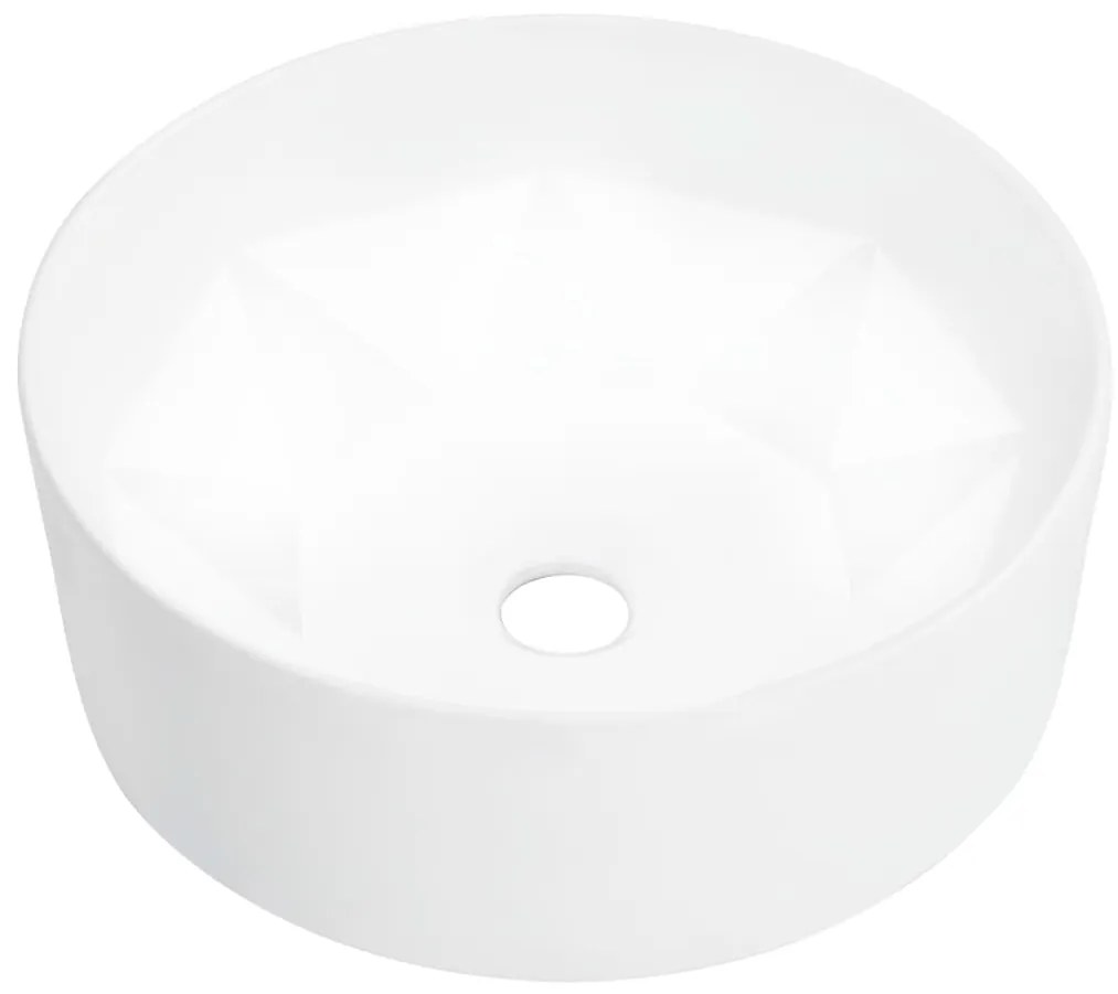 Lavandino 36x14 Cm İn Ceramica Bianco /