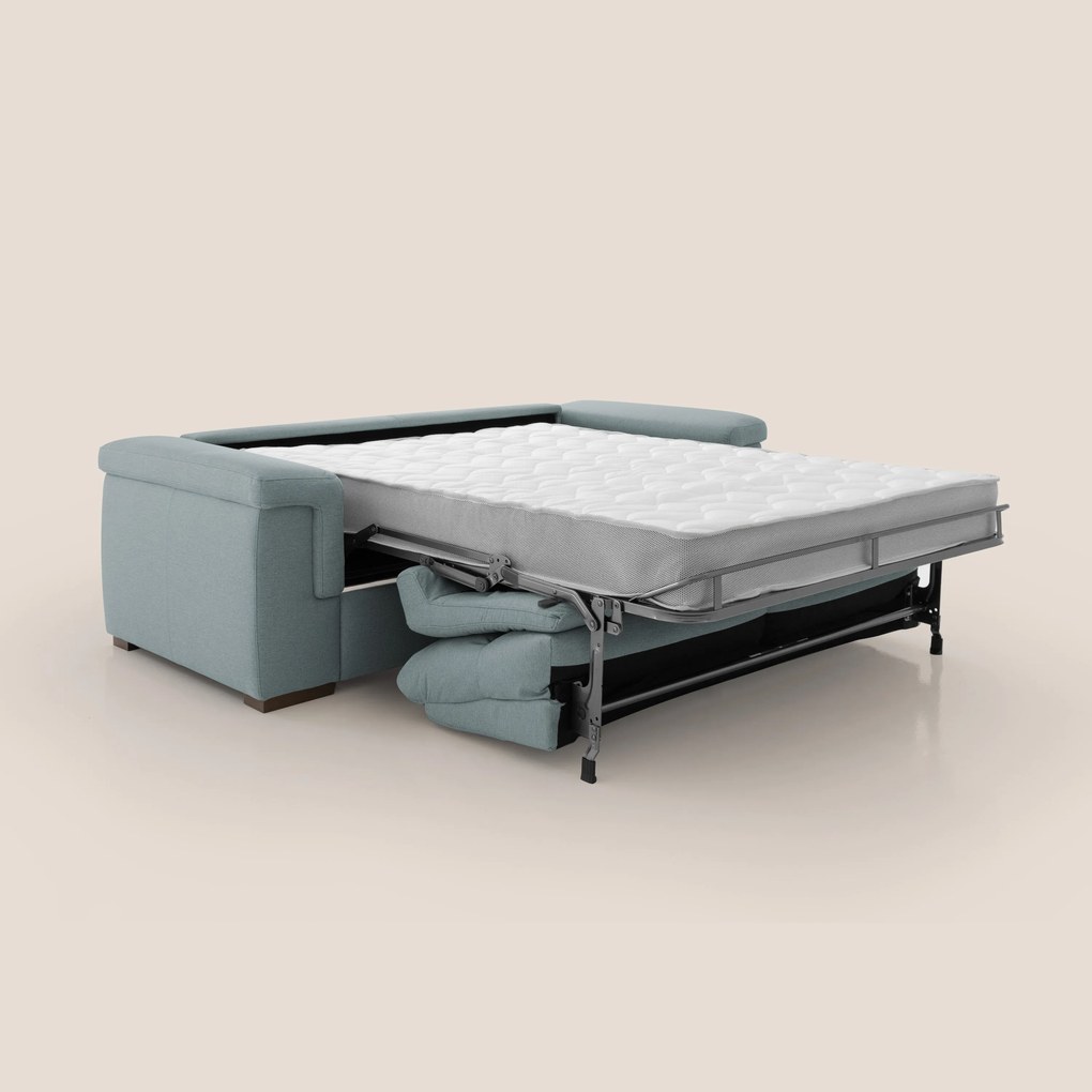 Magnolia divano letto con materasso alto 18 cm morbido schienale alto in tessuto smacchiabile T05 carta da zucchero