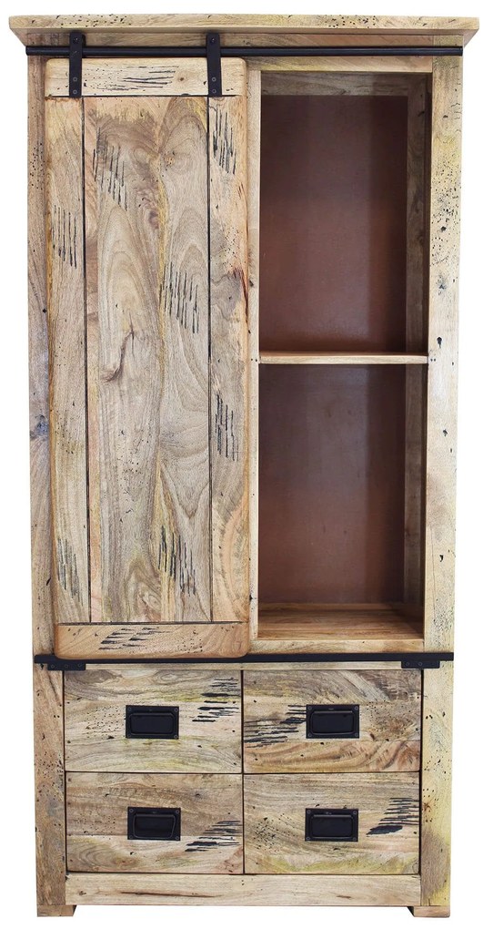BEILY - credenza legno di mango quattro cassetti
