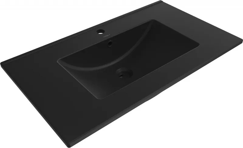 Mexen Atena lavabo da incasso 81 x 46 cm, nero opaco - 25018070