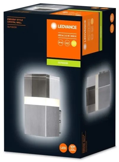Ledvance - Applique LED da esterno CRYSTAL 1xLED/4,5W/230V IP44