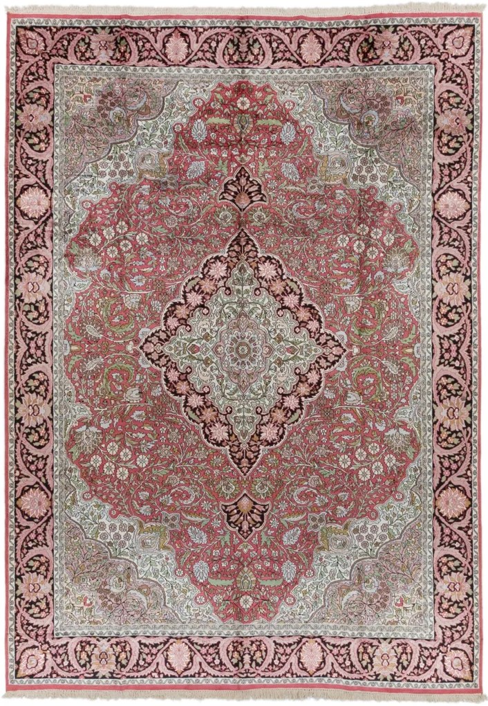 Cashmere Silk Tappeto orientale 310x430 (Indian) Annodato A Mano