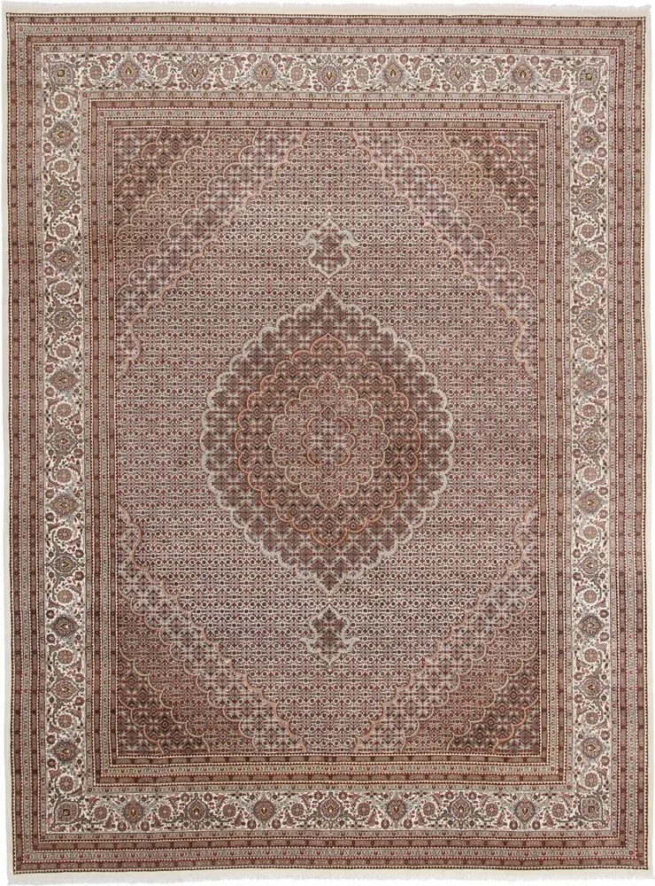 Tabriz Tappeto orientale 400 x 300 Marrone (Indian) Annodato A Mano