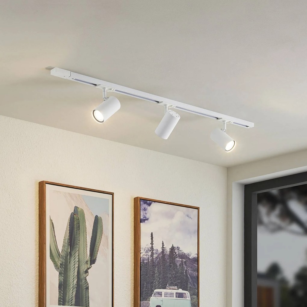 Lindby Sistema binario monofase Linaro, GU10, bianco, a 3 luci