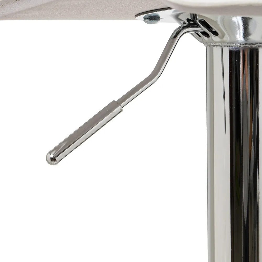 Set di sedie da bar bianca in imbottito con altezza regolabile 2 pz (altezza della seduta 63 cm) – Casa Selección