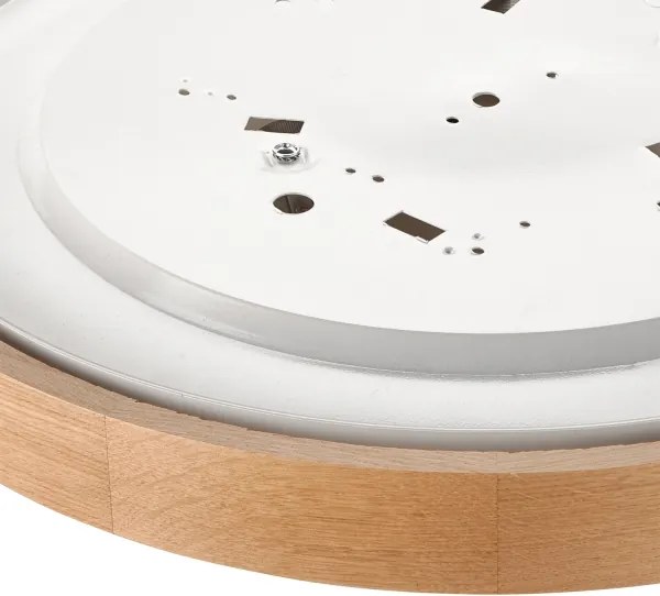 Brilagi - Plafoniera da soffitto LED RGBW dimmerabile CARVALHO, 3xE27/15W/230V, Wi‑Fi, finitura rovere, Ø 47,5 cm