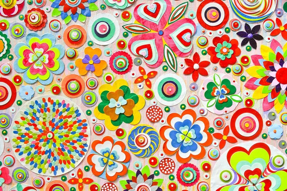 Carta da parati – Astrazione floreale