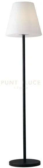 Piantana da giardino geco antracite e bianca 1 luce attacco e27 ip4...