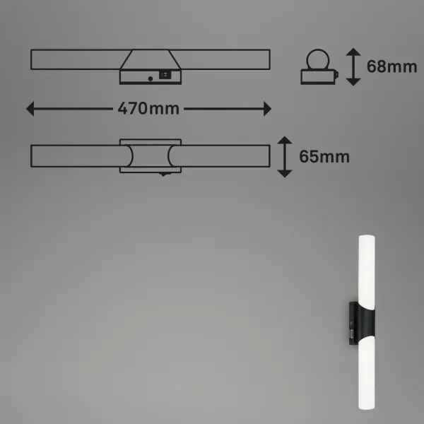 Briloner 2111-115 - Illuminazione per specchio da bagno a LED/11W/230V IP44