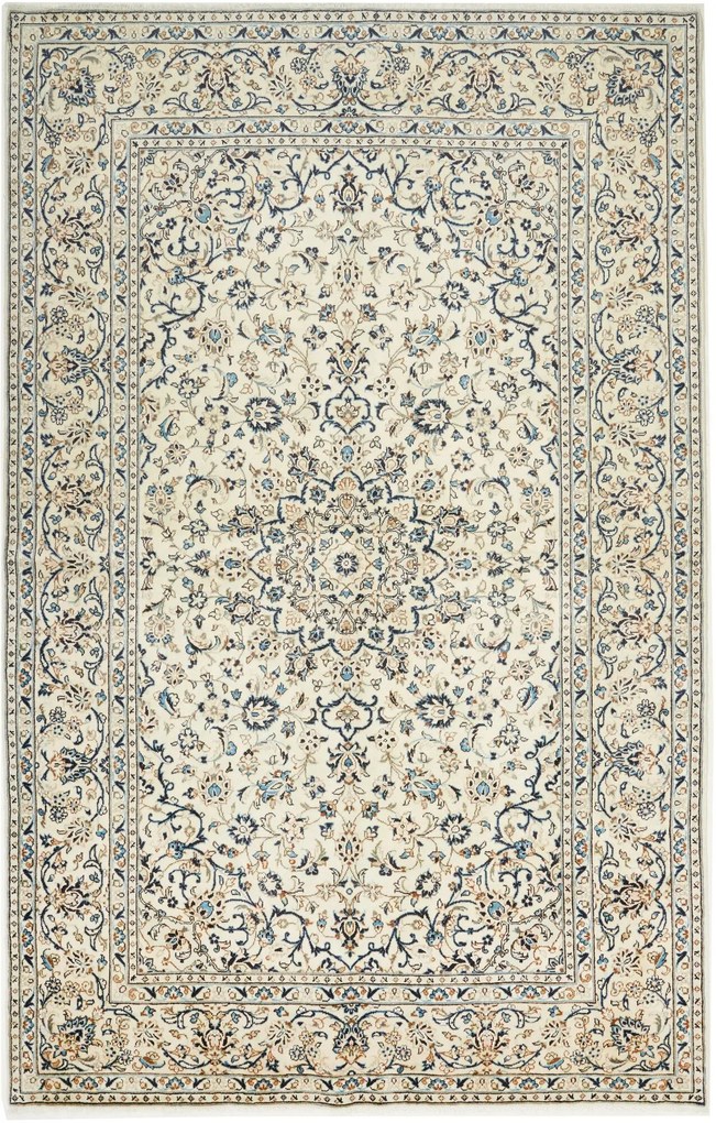 Kashan Tappeto 310 x 200 Beige (Iran) Annodato A Mano