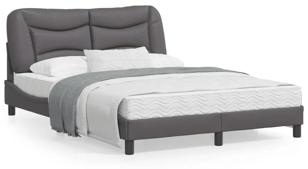 Giroletto Con Testiera Crema 140x190 Cm İn Similpelle /