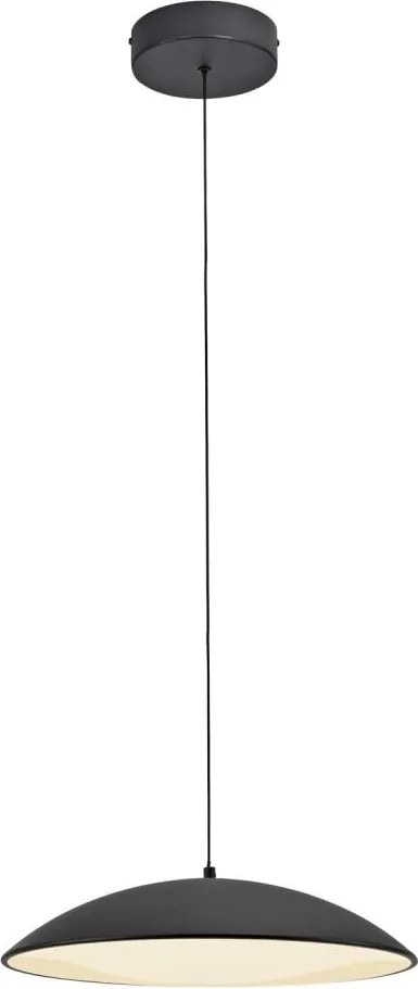 Schöner Wohnen 14606-18-LED Lampada a sospensione dimmerabile su cavo LENTE LED/17W/230V Ø40 cm, nera