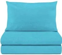 Completo letto 1 piazza e mezza melange azzurro