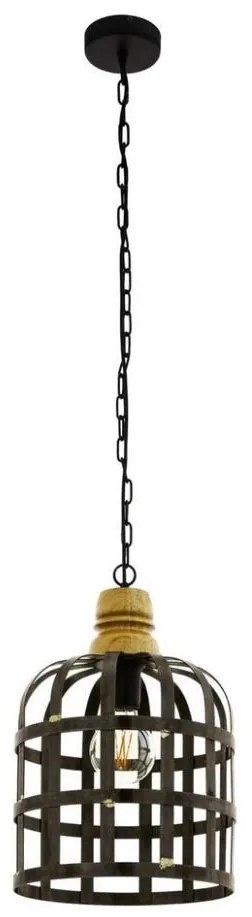 Eglo 49785 - Lampadario a sospensione con catena OLDCASTLE 1xE27/60W/230V