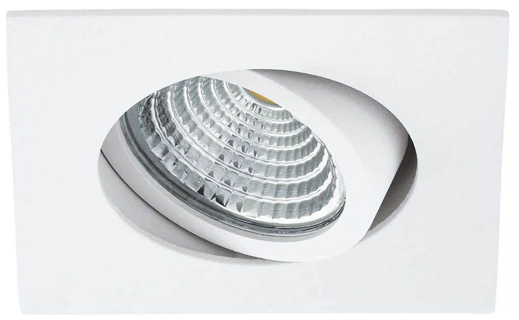 Faretto Ad Incasso Moderno Saliceto In Alluminio Bianco Led 6W 2700K