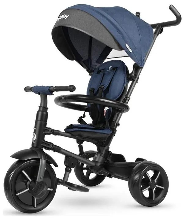 QPlay - Triciclo per bambini 3in1 RITO STAR blu