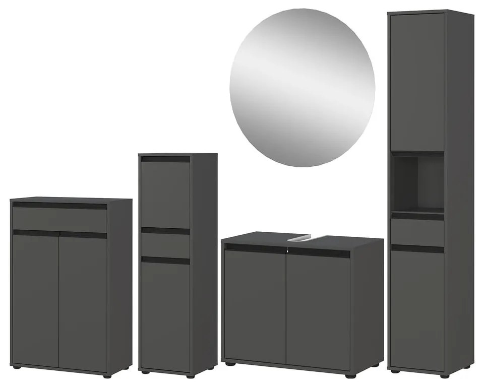 Set da bagno color antracite Lemont - Germania