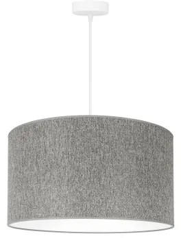 Duolla - Lampadario a sospensione con filo ROLLER ECO RECYCLING 1xE27/15W/230V diametro 45 cm grigio