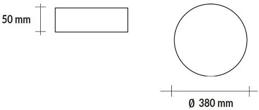 ANDROMEDA Plafoniera LED tonda 24W CCT regolabile