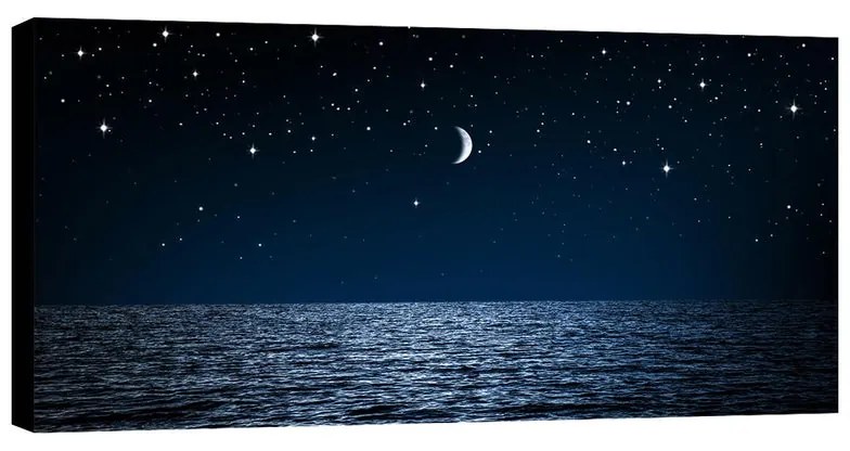 Stampa su tela Mezza luna, multicolore 145 x 75 cm