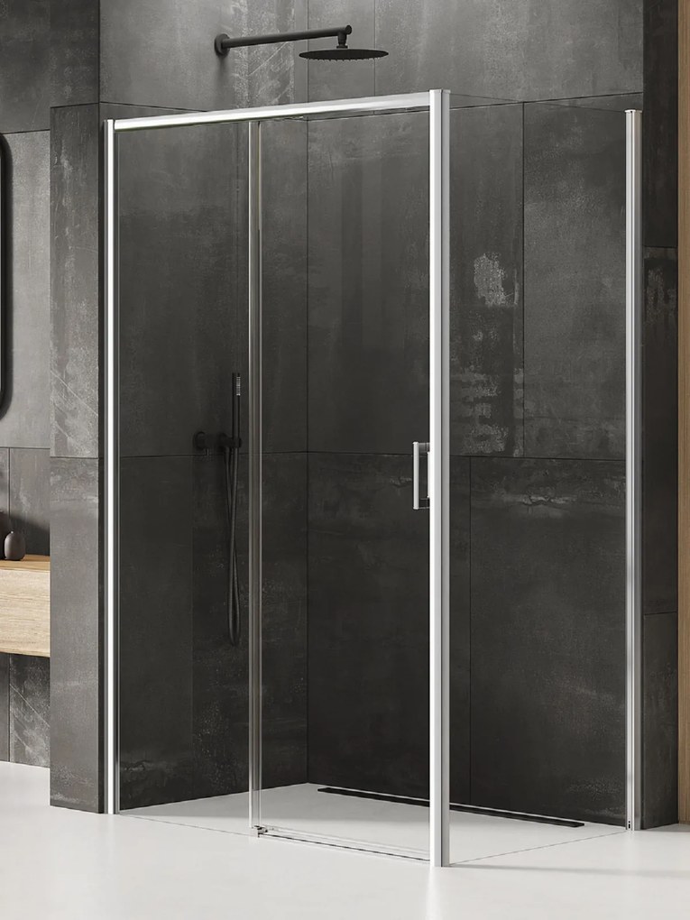 New Trendy Prime box doccia 160x80 cm rettangolare cromo lucida/vetro trasparente D-0310A/D-0123B