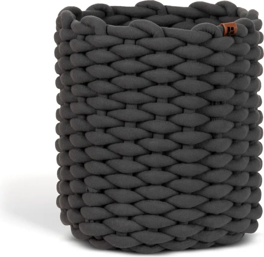 Cesto in tessuto ø 25x25 cm Peach Skin Round M – Bigso