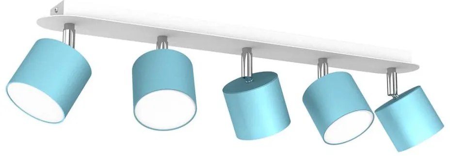 Faretto DIXIE 5xGX53/11W/230V blu