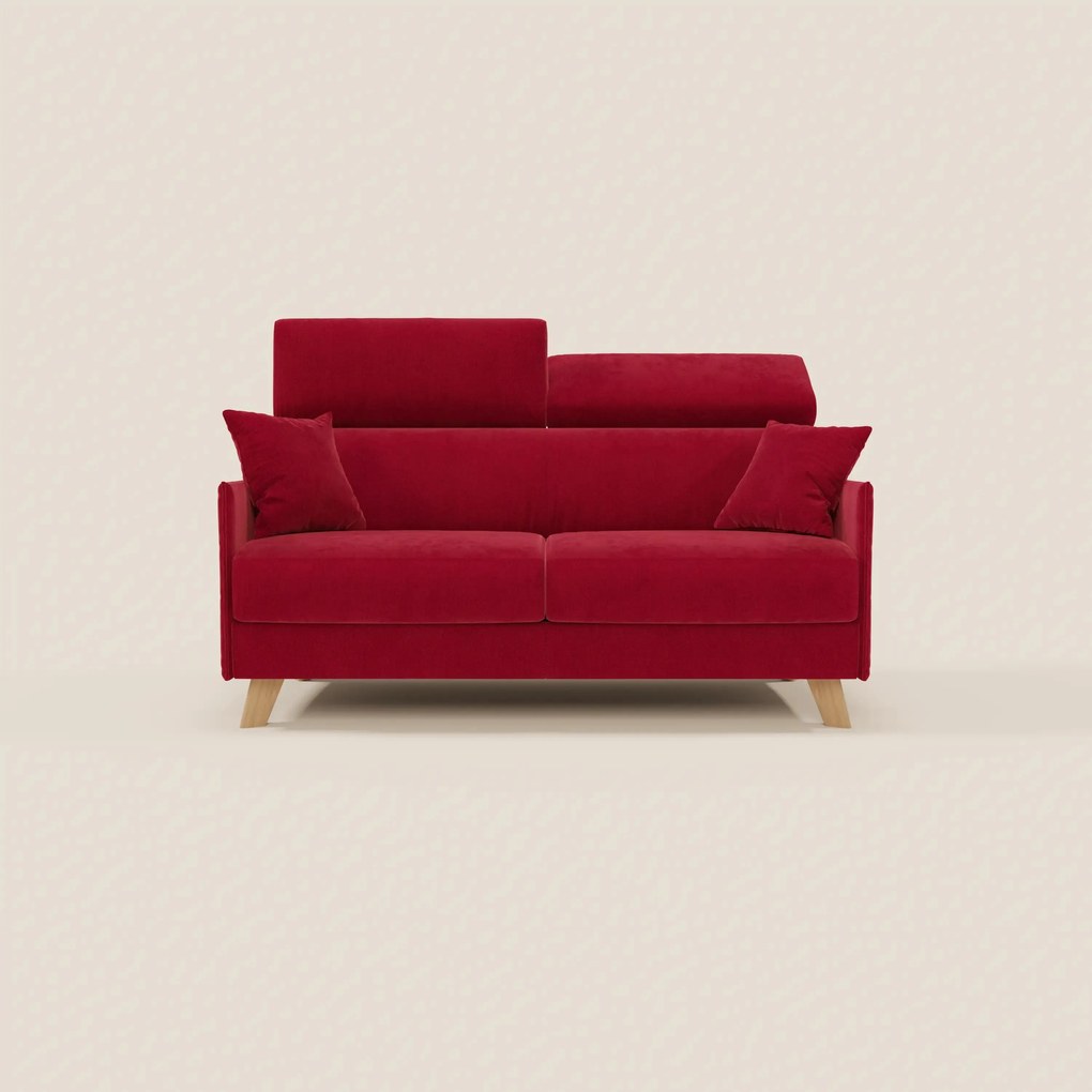 Sole divano letto matrimoniale design compatto - poggiatesta reclinabili e 100% sfoderabile in tessuto smacchiabile T23