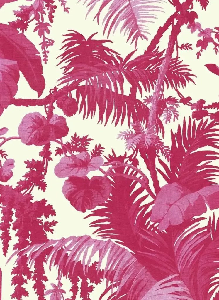 Tapete Pampas von House of Hackney - White/ Azalea