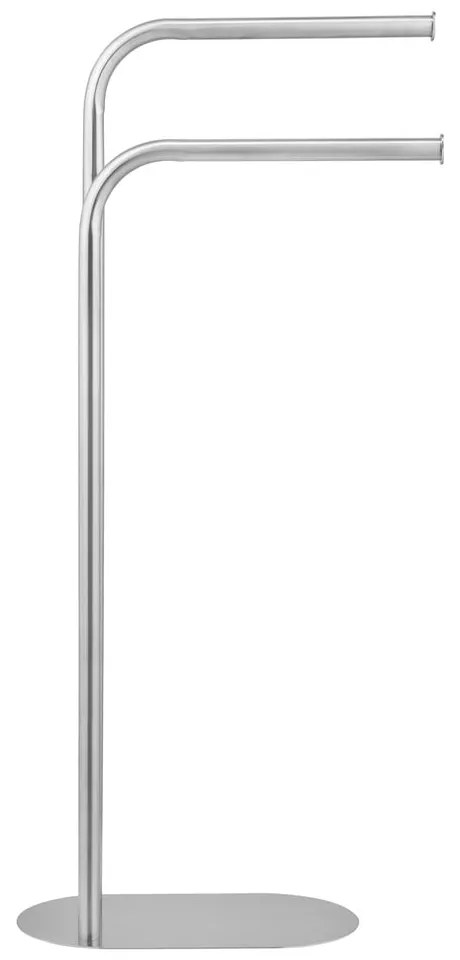 Stand portasciugamani color argento opaco in acciaio inox Levante – Wenko