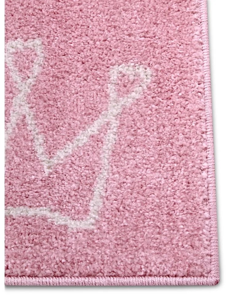 Tappeto rosa per bambini 120x170 cm Crowns - Hanse Home