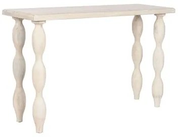 Console Home ESPRIT Bianco Legno di mango 120 x 40 x 76 cm