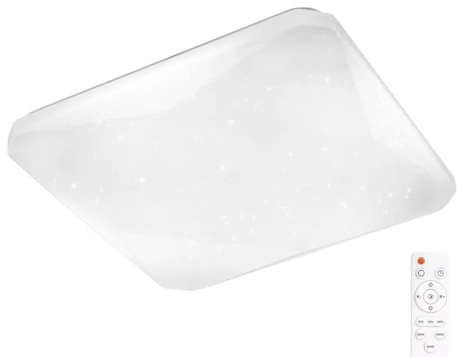 Plafoniera LED dimmerabile KASTOR telecomandata LED/72W/230V