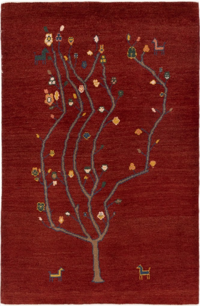 Gabbeh Tappeto persiano 180 x 120 Rosso (Iran) Annodato A Mano