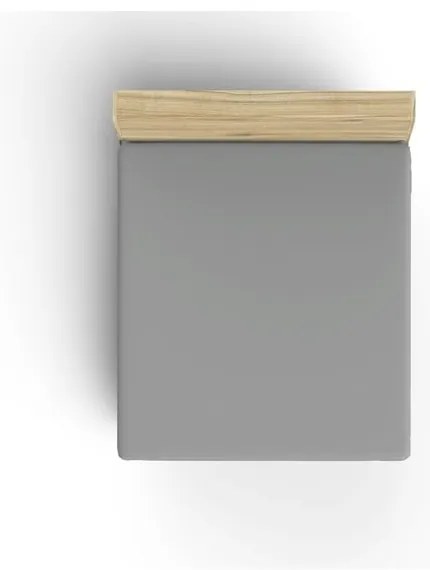 Lenzuolo con angoli in grigio scuro in cotone 140x200 cm – Mijolnir