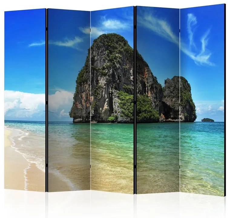 Paravento  Exotic landscape in Thailand, Railay beach II [Room Dividers]  Colore ---, Dimensioni e Misure 225x172