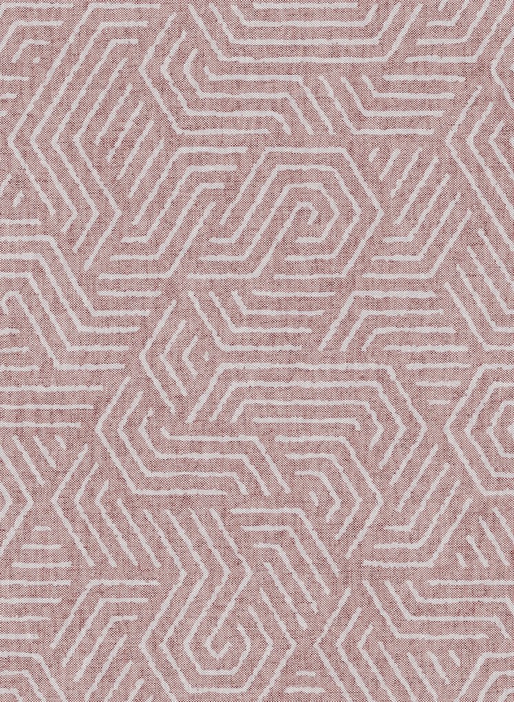 Essentials Carta da parati Flourish - Rot/ Grau