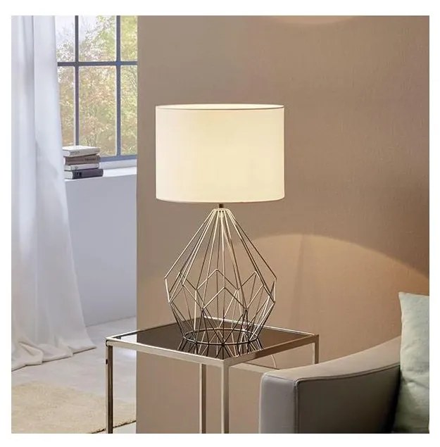 Eglo 95187 - Lampada da tavolo PEDREGAL 1xE27/60W/230V