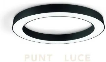 Globus plafoniera a led 3000+4000k 6420lm 80w cct d.100cm nero dimm...