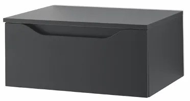 Mobile bagno sospeso top con lavabo da appoggio e 2 moduli cassetto - MIXI I