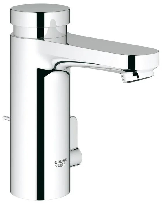 Rubinetto per lavabo Eurosmart cromato Lucido GROHE getto laminare cristallino a canna media